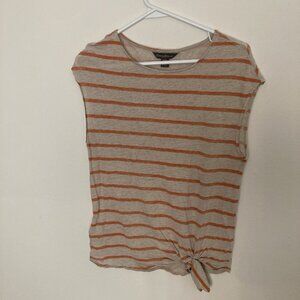 Tommy Bahama Womens 100% Linen Shirt Striped Sleeveless Size S